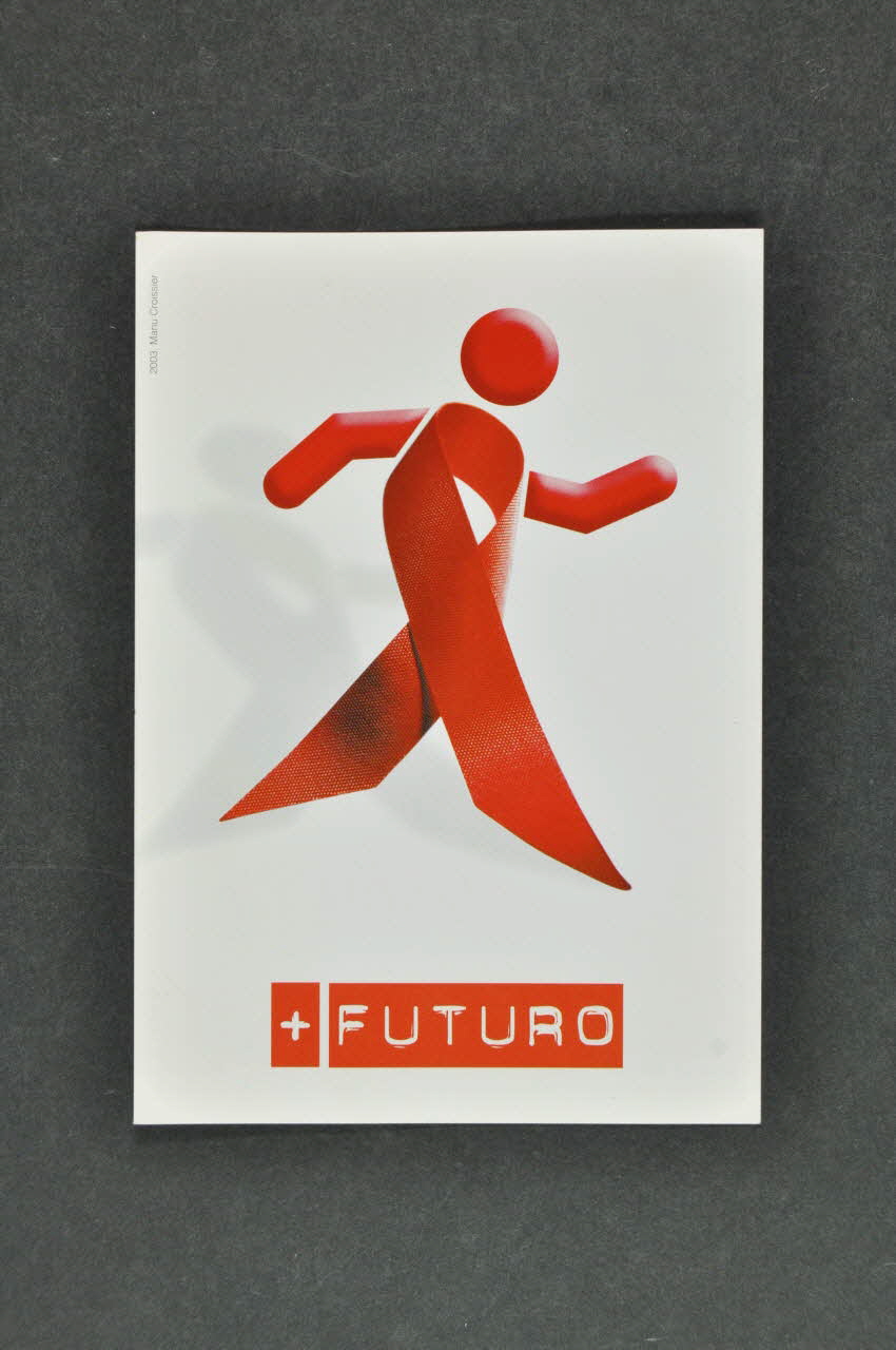 Joves Positius carte postale " + / Futuro" (Séropositif et futur) Espagne 2003 2004.215.39 Photo Mucem