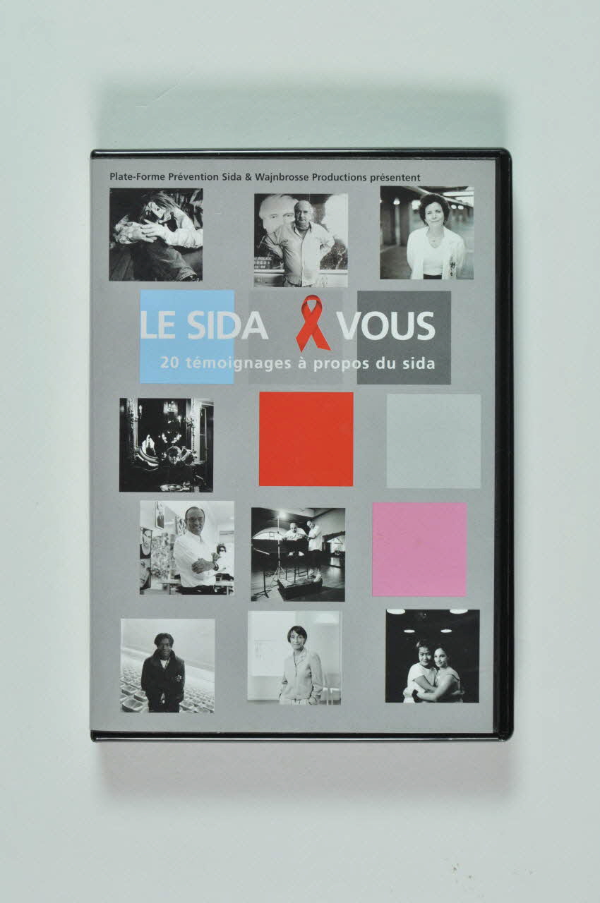 Plateforme Prévention Sida DVD Le sida et vous. 20 témoignages à propos du sida. Belgique 2003 2004.216.14.1-2 Photo Mucem