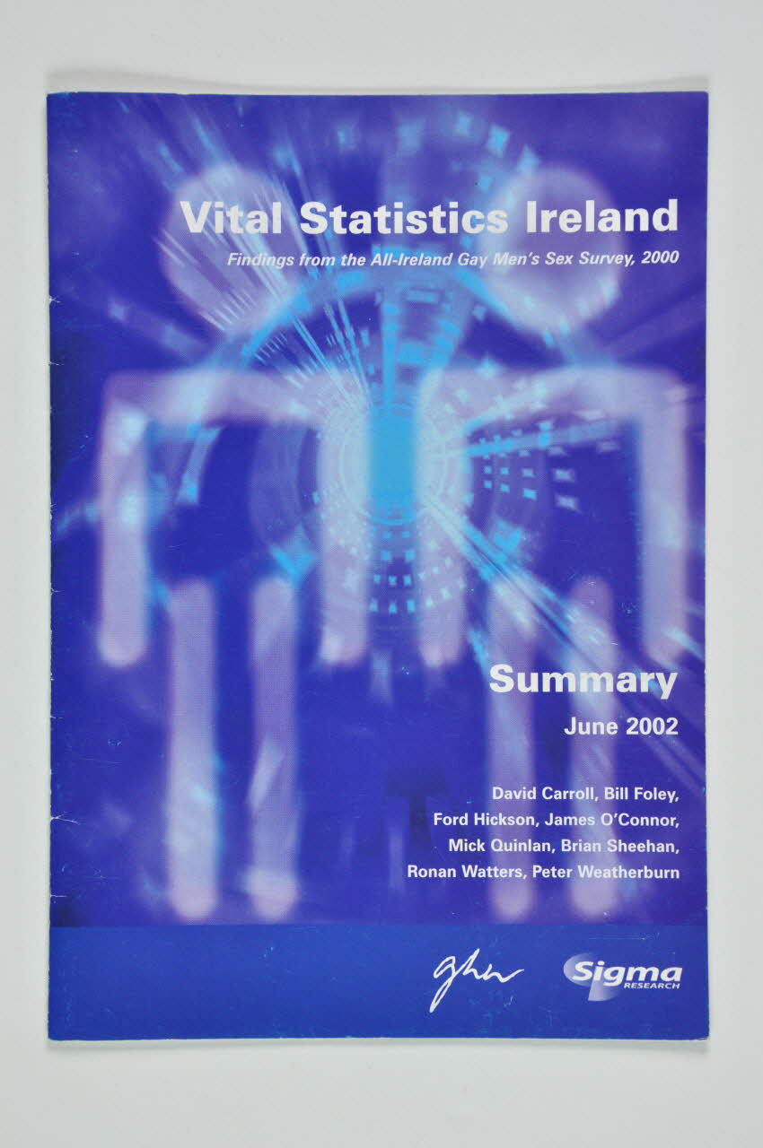 Gay  Health Network BROCHURE Vital Statistics Ireland Irlande 2002 2003.131.71 Photo Mucem