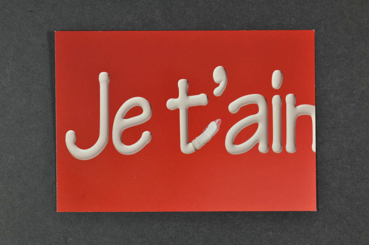 carte postale "Je t'aime" 2004.216.18 Photo Mucem