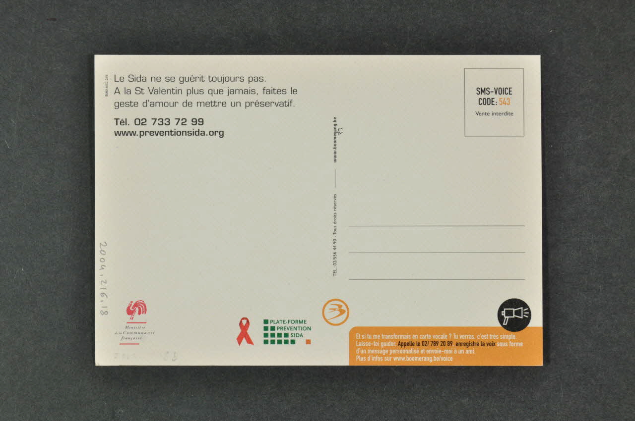 carte postale "Je t'aime" 2004.216.18 Photo Mucem