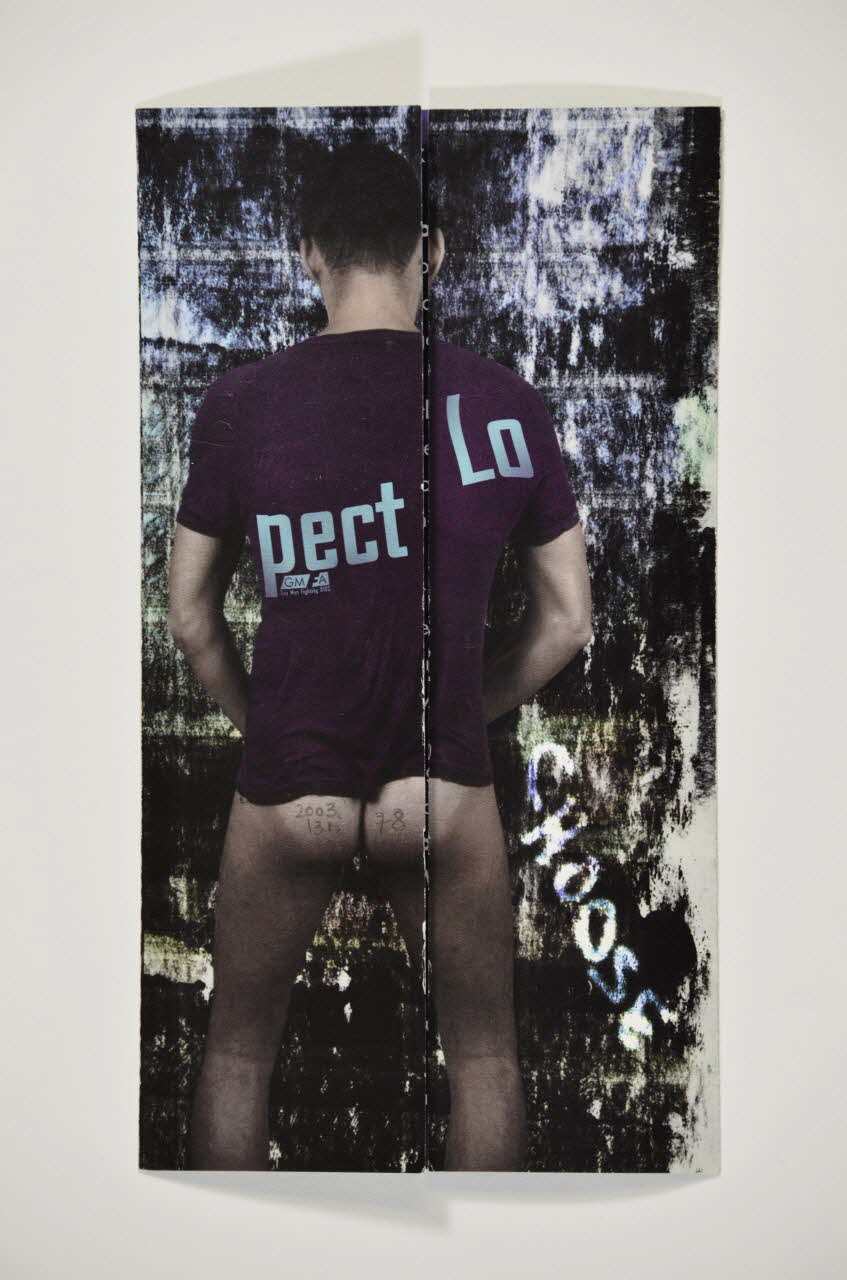 Gay Men Fighting Aids & Crusaid Dépliant "Love & Respect" (Amour et respect) Grande Bretagne 1999/4 2003.131.78 Photo Mucem