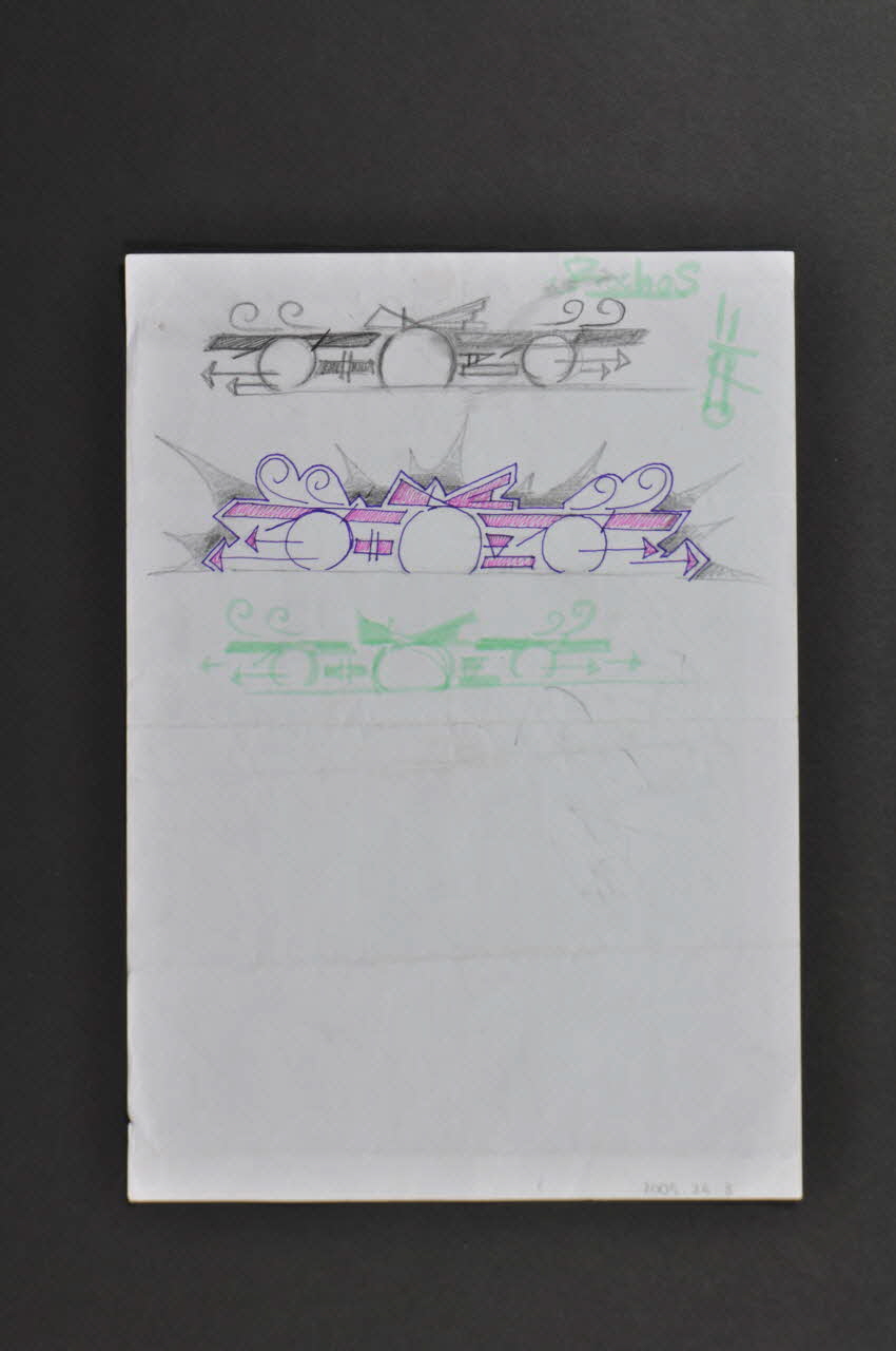 Roger art graphique Signature Berlin, Allemagne 1990-2000 2005.26.3 Photo Mucem