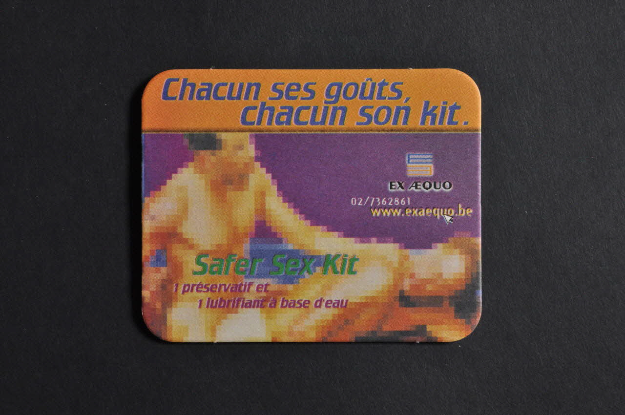 sous-bock "Safer sex Kit" 2004.217.19 Photo Mucem