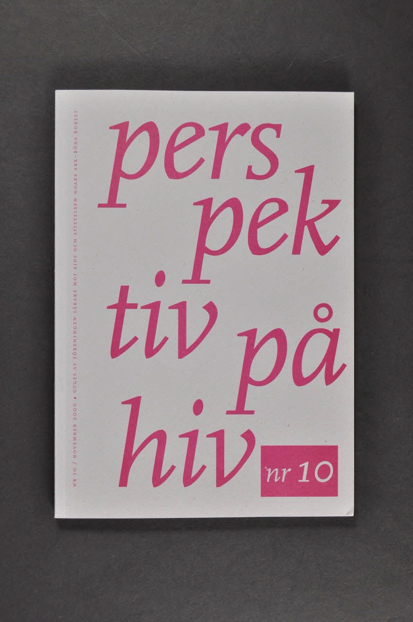 Röda Korset revue "Perspektiv pä hiv", novembre 2000, n°10 Suède 2000/11 2005.262.15 Photo Mucem