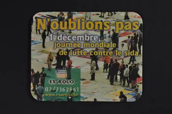 sous-bock "N'oublions pas. 1er décembre journée mondiale du sida" 2004.217.27  Photo Mucem
