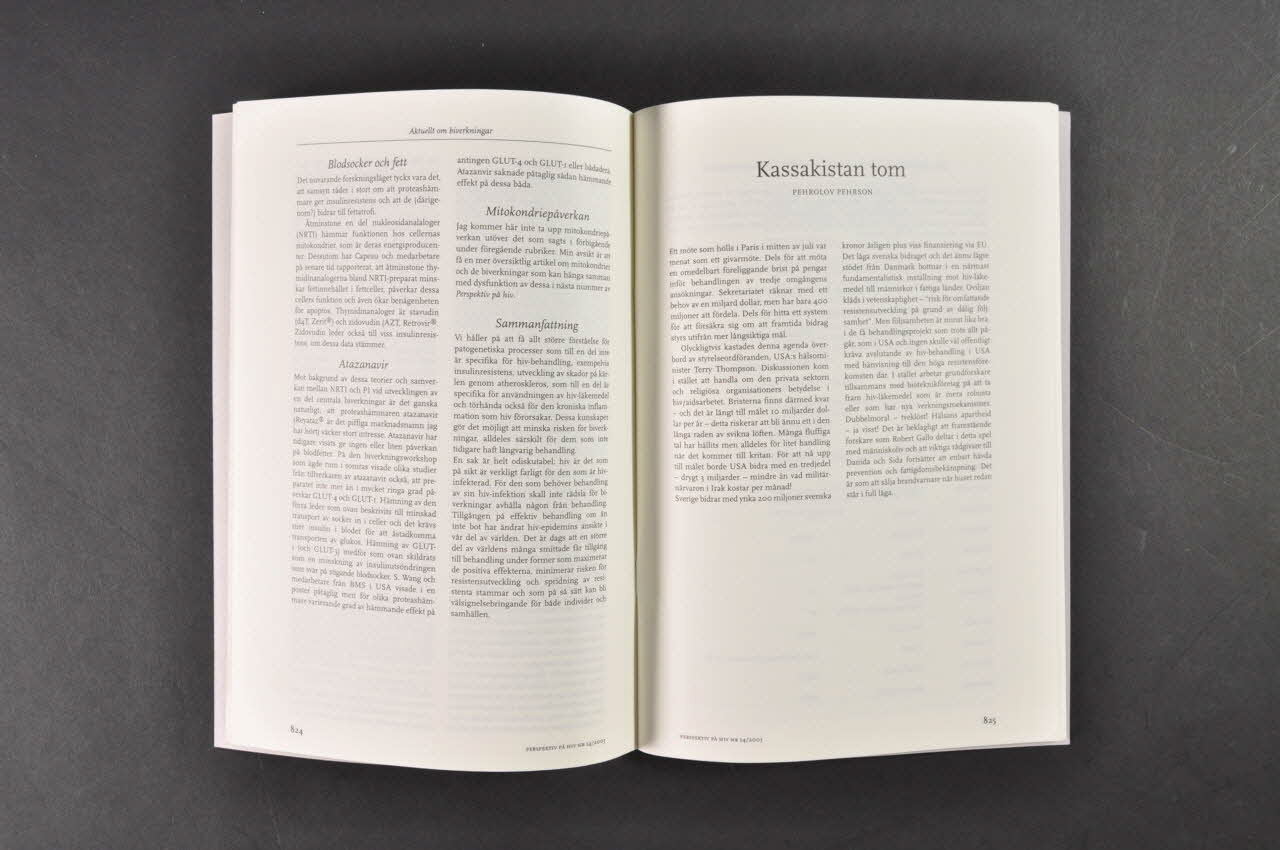 Röda Korset revue "Perspektiv pä hiv", août 2003, n° 14 Suède 2003 2005.262.18 Photo Mucem