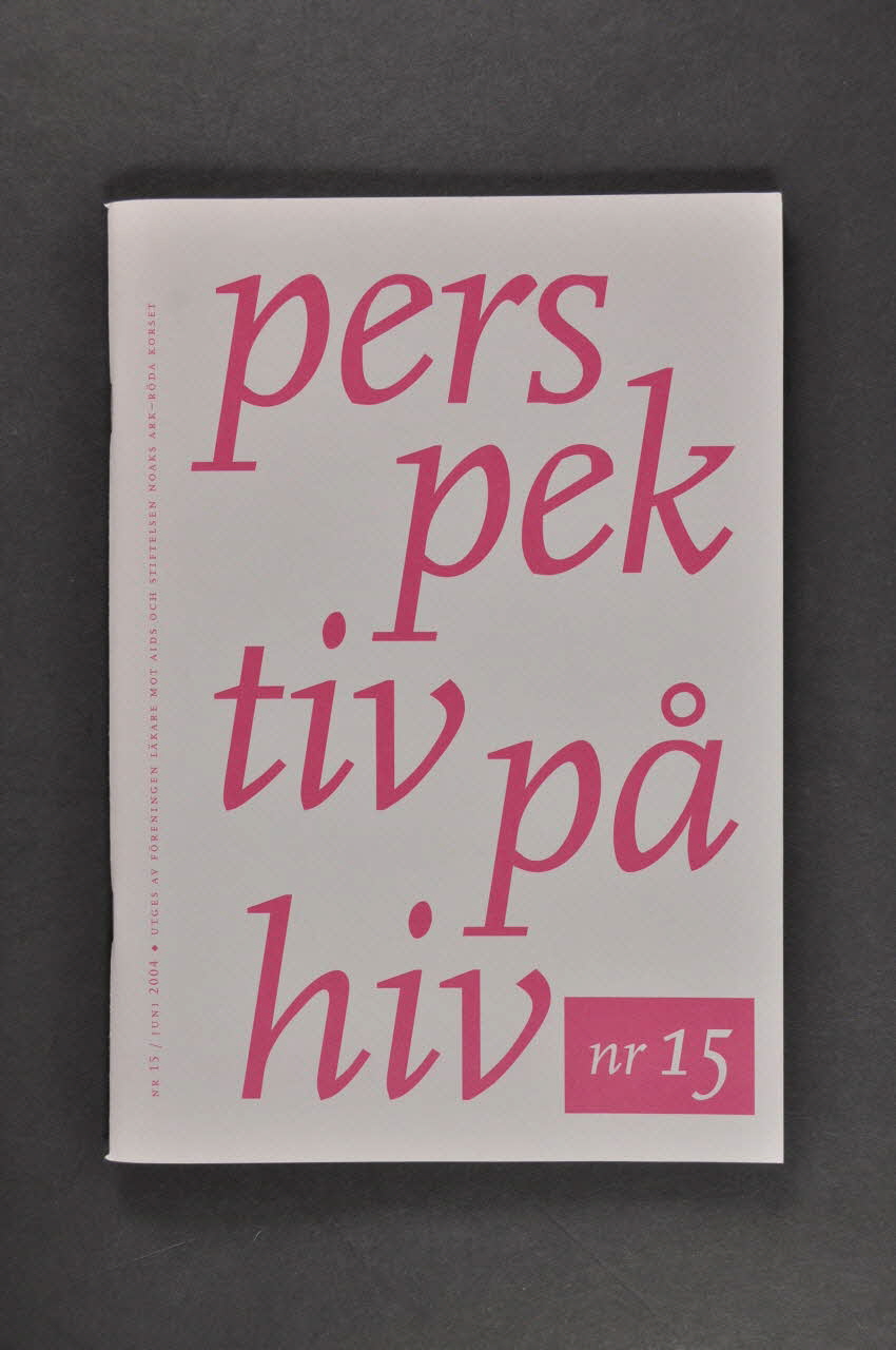 Röda Korset revue "Perspektiv pä hiv", juin 2004, n° 15 Suède 2004/6 2005.262.19 Photo Mucem