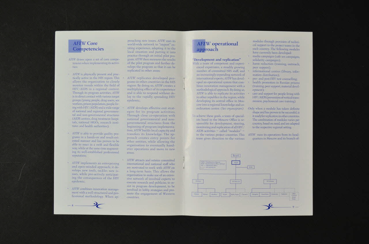 Aids Foundation East-West (AFEW) BROCHURE "AIDS Foundation East-West" Russie 2003/1 2003.134.1 Photo Mucem