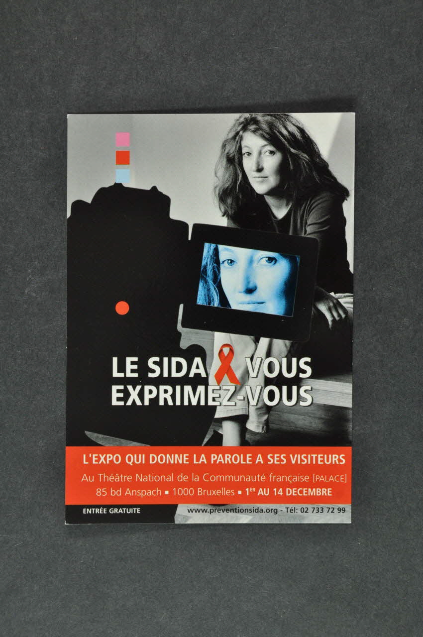 Plateforme Prévention Sida carte postale Le sida et vous . Exprimez vous Belgique 2003 2004.217.37 Photo Mucem