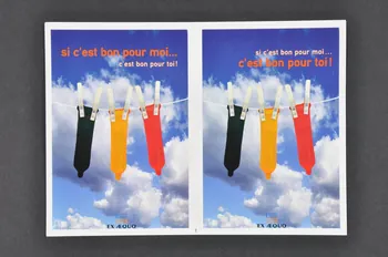 Carte postale double "Si c'est bon pour moi ... c'est bon pour toi !" 2004.217.8 Photo Mucem