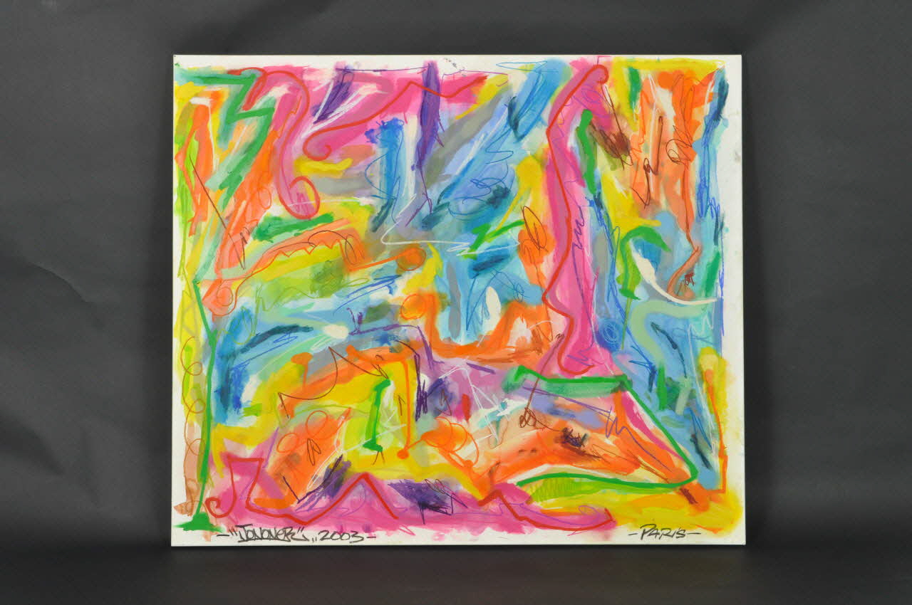 JonOne tableau Graffitis Île-de-France, France 2003 2003.141.1 Photo Mucem