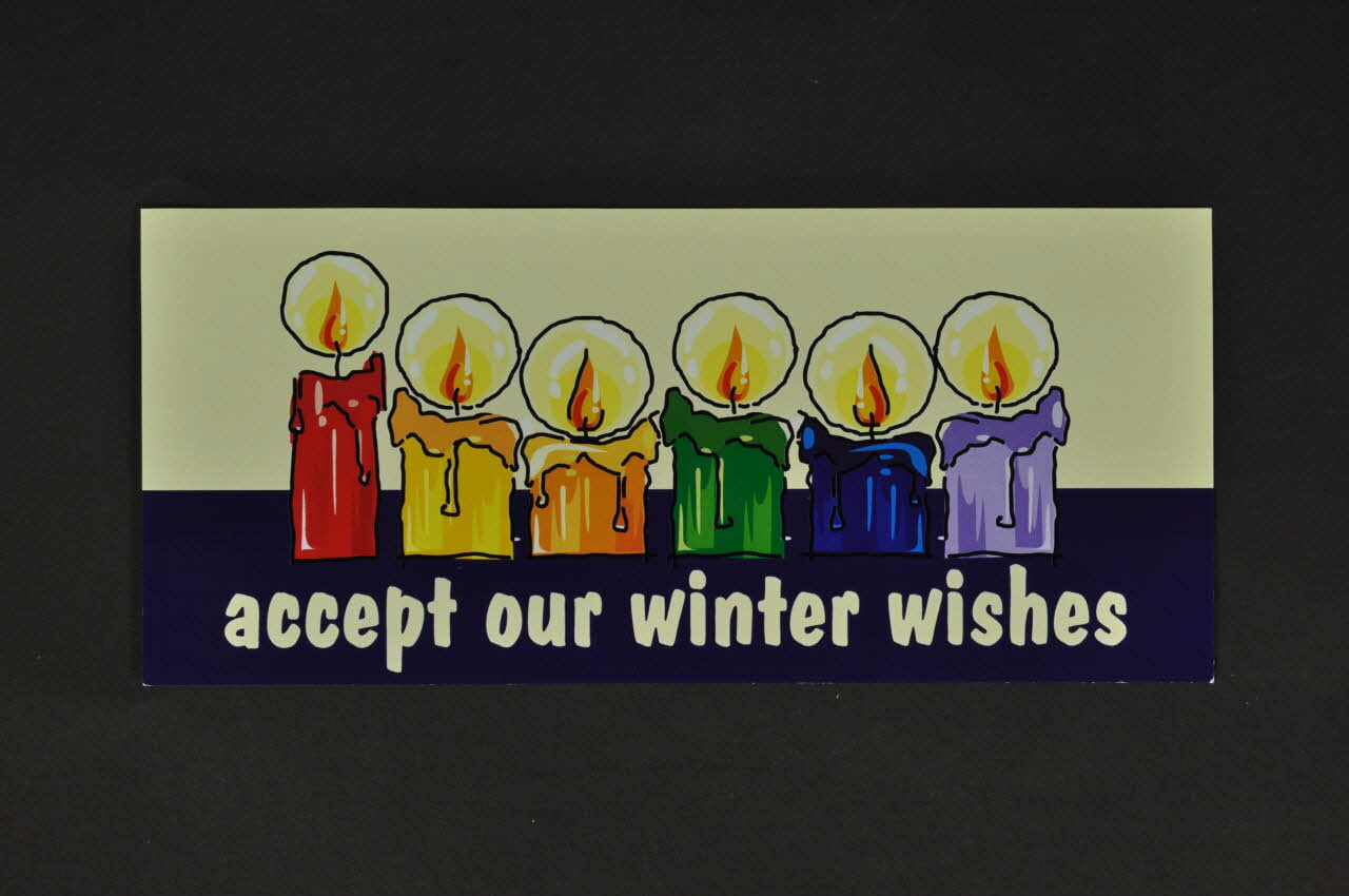 Accept carte de voeux "Accept our winter wishes" (Recevez nos voeux d'hiver) Roumanie 2004 2004.218.6 Photo Mucem