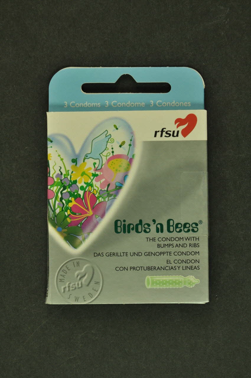 Rfsu Enveloppe de préservatif "Birds'n Bees" (Oiseaux et abeilles) Pays-Bas 2005 2005.265.19 Photo Mucem