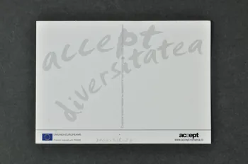 Accept carte postale "Accept diversitatea" (Acceptez la Roumanie 2004 2004.218.7  Photo Mucem