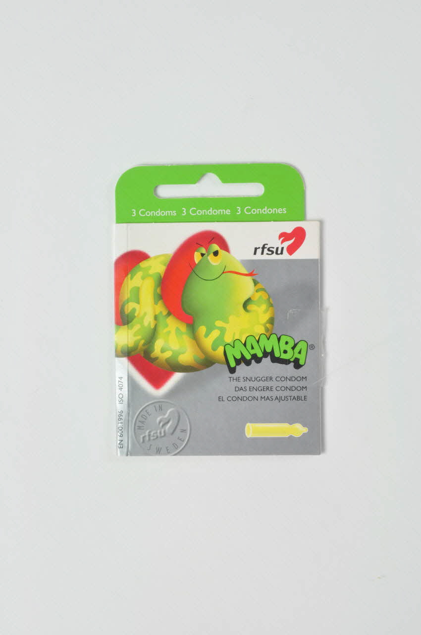 Rfsu boîte de préservatifs "Mamba" Pays-Bas 2005 2005.265.20.1-2 Photo Mucem