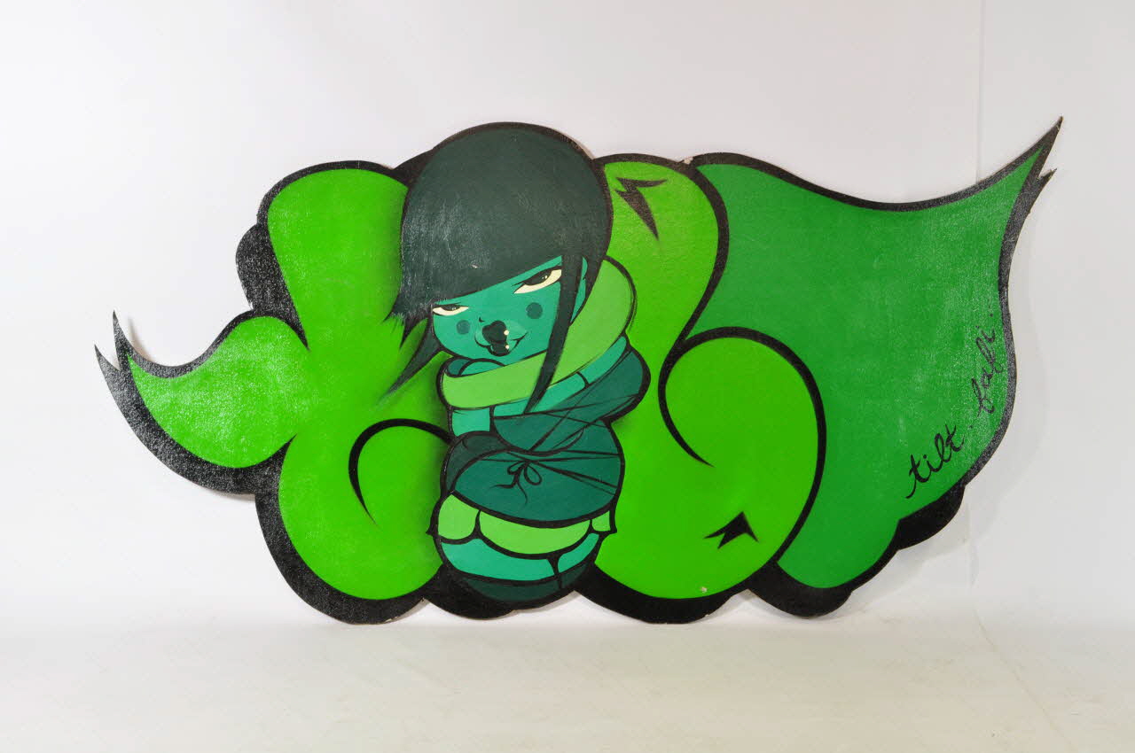 Tilt sculpture Signature découpée en forme de FLOP Midi-Pyrénées, France 2001 2003.145.1 Photo Mucem