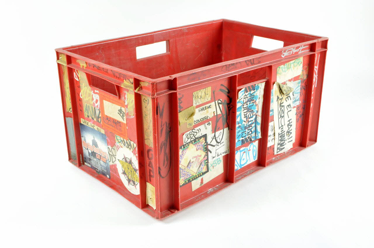caisse Caisse de transport pour disques vinyles 2005.27.1 Photo Mucem