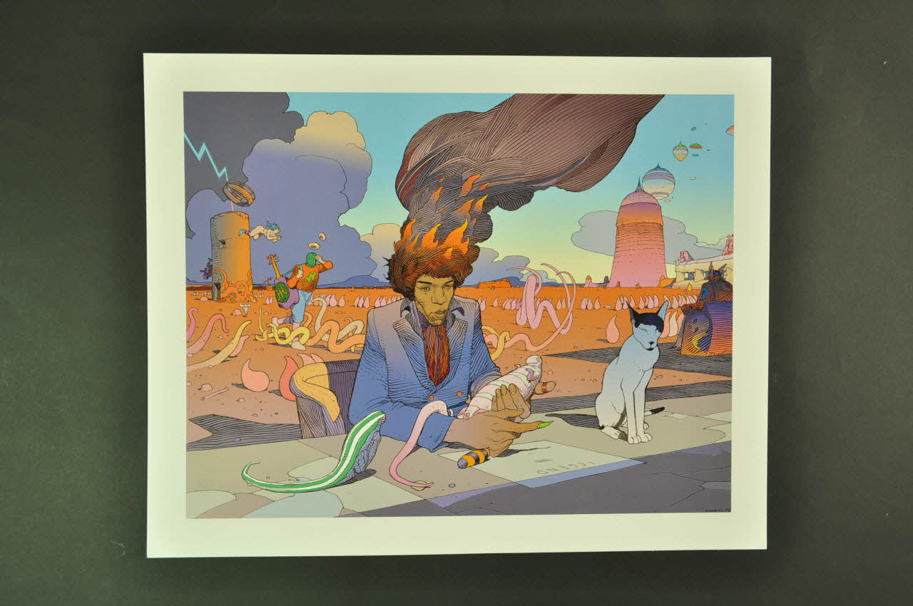 Moebius ; Jean-NoëL Coghe planche d'album France 1990 2003.150.9 Photo Mucem