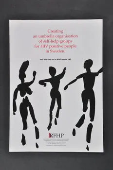 RiksföRbund FöR Hiv Positiva (Rfhp) Dépliant "Creating an umbrella organisation of self-help groups for HIV positive people in Sweden" (Création d'une organisation "parapluie" des groupes d'aide mutuelle des personnes séropositives en Suède) Suède 1998 2005.32.10  Photo Mucem