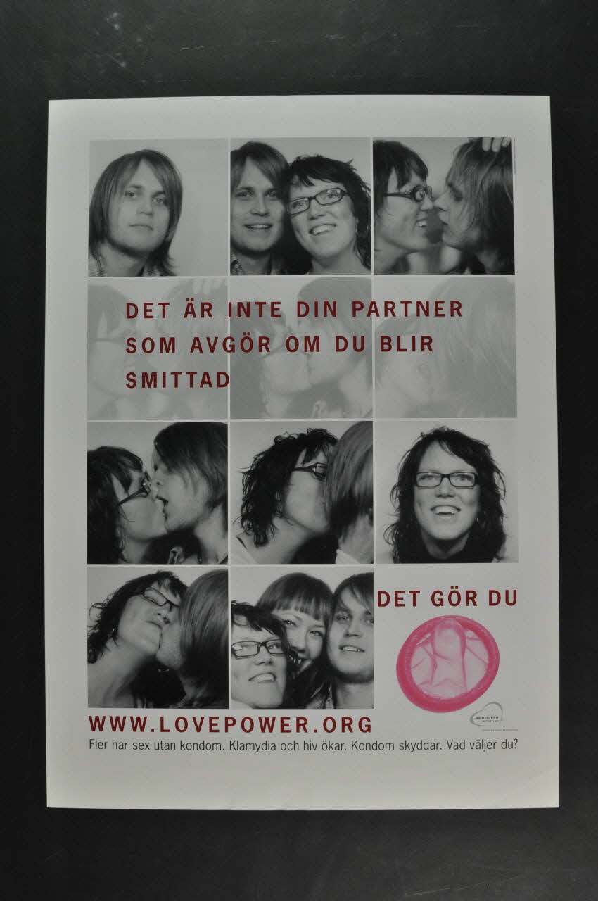 affiche "Det är inte din partner som avgör om du blir smittad" 2005.32.33 Photo Mucem