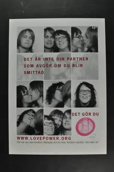 affiche "Det är inte din partner som avgör om du blir smittad" 2005.32.33  Photo Mucem