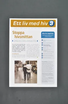RiksföRbund FöR Hiv Positiva (Rfhp) Revue associative "Ett liv med hiv, n°3 / Stoppa hivsmittan" (Arrêter la transmission du VIH ??) Suède 2005 2005.32.4 Photo Mucem