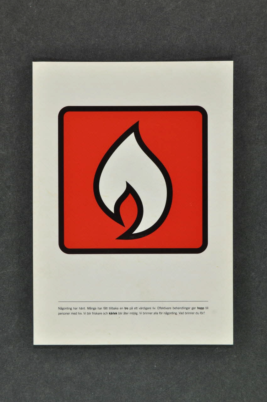 carte postale flamme (logo de l'association) 2005.33.14 Photo Mucem