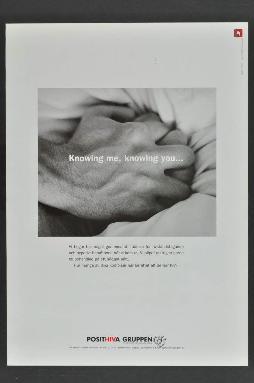 affichette "Knowing me, knowing you..." (Me connaître, te connaître...) 2005.33.2 Photo Mucem