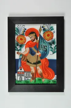Vlasta Mikundova peinture sous verre saint Florian Zlin, République tchèque 1999-2003 2003.183.12  Photo Mucem
