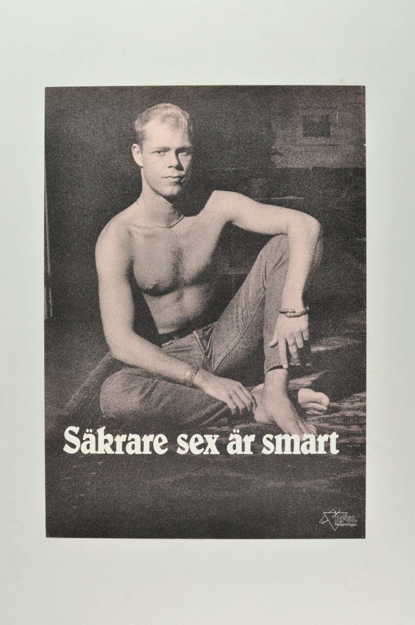 affiche "Säkrare sex är smart"( Le sexe à moindre risque est chic) 2005.34.10 Photo Mucem