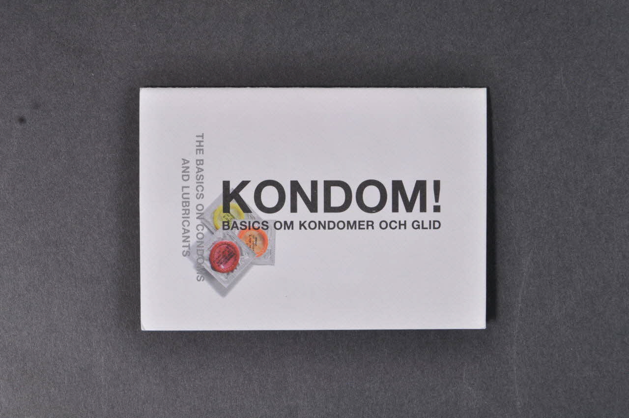RFSL Dépliant "Kondom !" (bilingue suédois anglais) Suède 2004 2005.34.21 Photo Mucem
