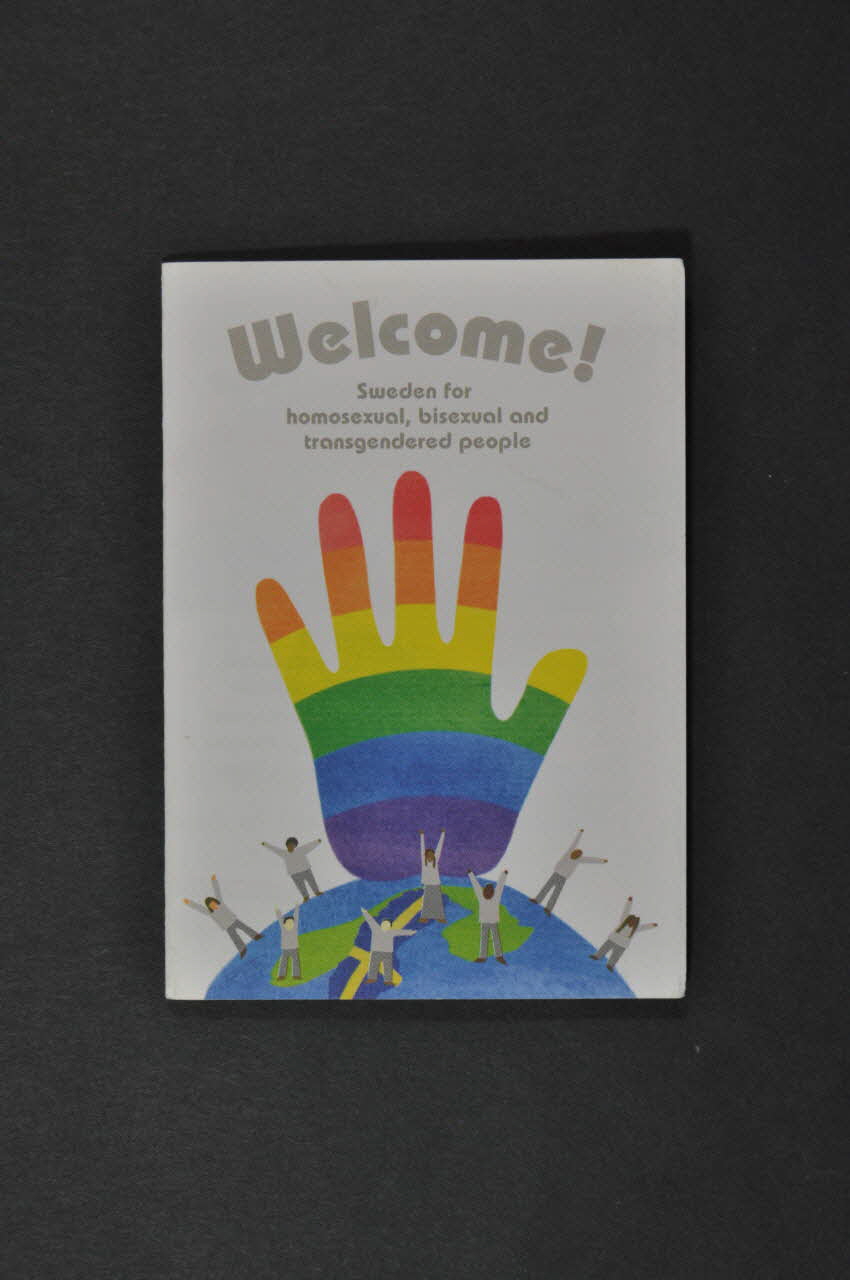 RFSL Dépliant "Welcome. Sweden for homosexual, bisexual and transgendered people" (en anglais) (Bienvenue. La Suède pour les homosexuels, les bisexuels et les transgenre) Suède 2004 2005.34.24 Photo Mucem