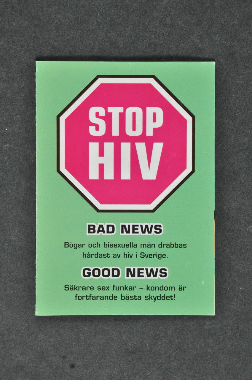 Dépliant "STOP HIV" 2005.34.28 Photo Mucem
