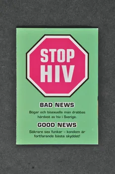 Dépliant "STOP HIV" 2005.34.28  Photo Mucem