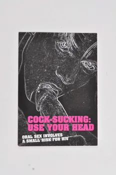Dépliant "Cock-sucking : use your head" (en anglais) (Fellation : servez vous de votre tête) 2005.34.31  Photo Mucem