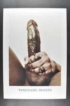 RFSL affiche "Take care, be safe" (Prenez soin - de vous, des autres. Soyez sans danger) Suède 1992 2005.34.4 Photo Mucem