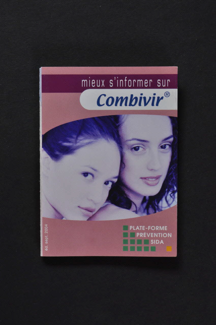 Plateforme Prévention Sida Dépliant "Mieux s'informer sur Combivir" Bruxelles 2004/9 2004.235.17 Photo Mucem