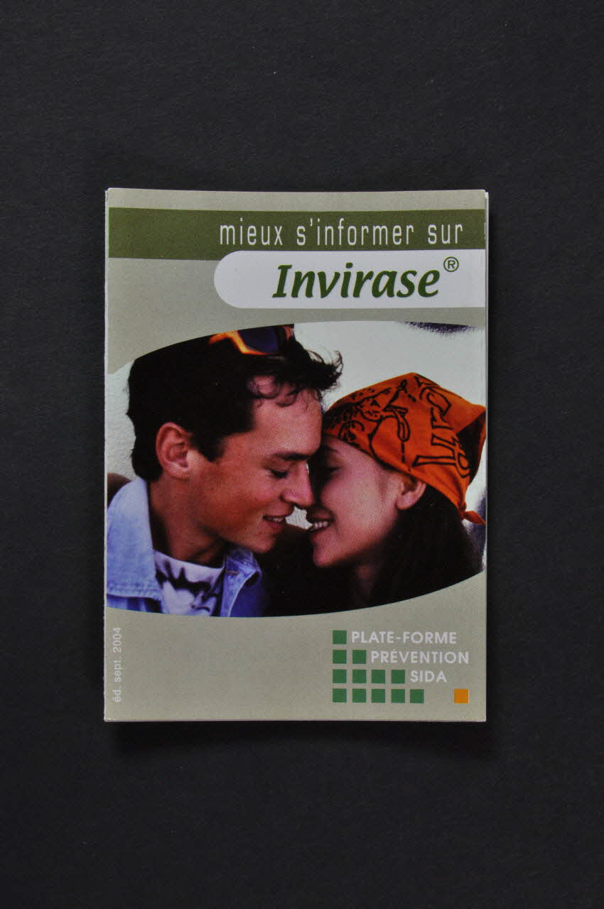 Plateforme Prévention Sida Dépliant "Mieux s'informer sur Invirase" Bruxelles 2004/9 2004.235.21 Photo Mucem