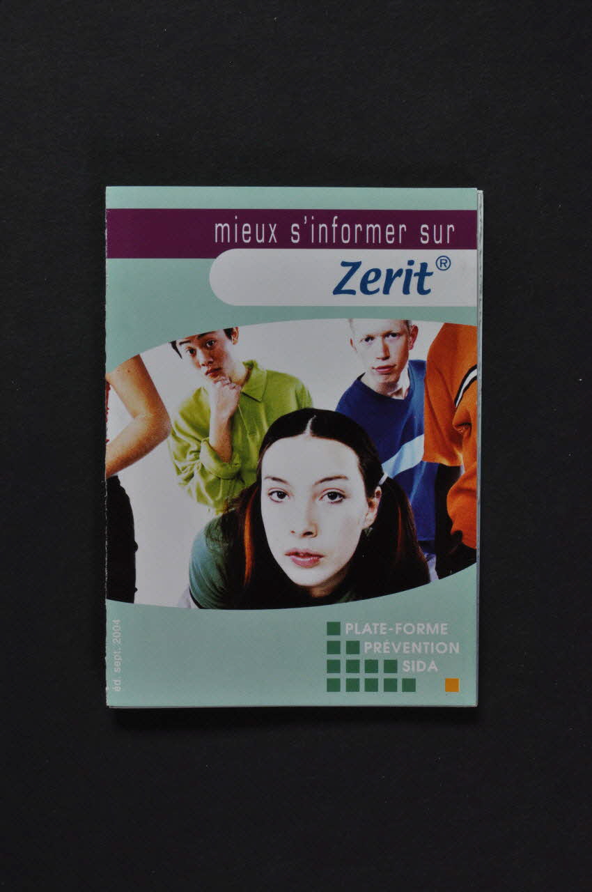 Plateforme Prévention Sida Dépliant "Mieux s'informer sur Zérit" Bruxelles 2004/9 2004.235.32 Photo Mucem