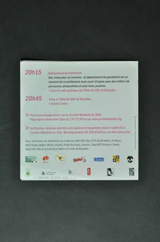 Plateforme Prévention Sida Dépliant "Marchons ensemble contre le sida" Bruxelles 2004 2004.235.8  Photo Mucem