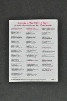 LAFA Dépliant "Glömde du kondomen i somras ? / Testa dig gratis pa klamydiamandagen 27 september" Suède 2005 2005.35.17 Photo Mucem