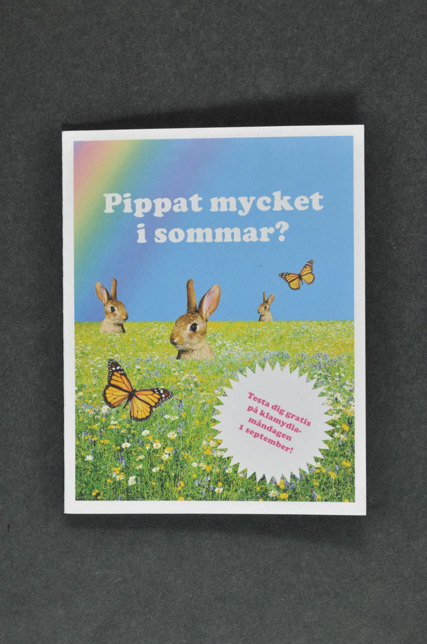 LAFA Dépliant "Pippat mycket i sommar ? / Testa dig gratis pa klamydiamandagen 1 september" Suède 2005 2005.35.18 Photo Mucem