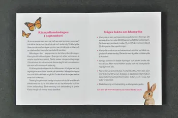 LAFA Dépliant "Pippat mycket i sommar ? / Testa dig gratis pa klamydiamandagen 1 september" Suède 2005 2005.35.18 Photo Mucem