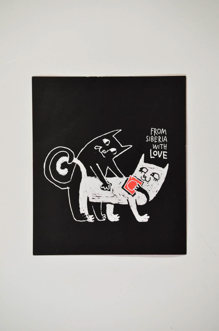 Carte d'information "From siberia with love" (De la Sibérie avec amour) 2004.236.33 Photo Mucem