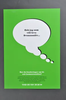 affichette "Och ja som vill leva Svenssonliv..." 2005.35.4 Photo Mucem