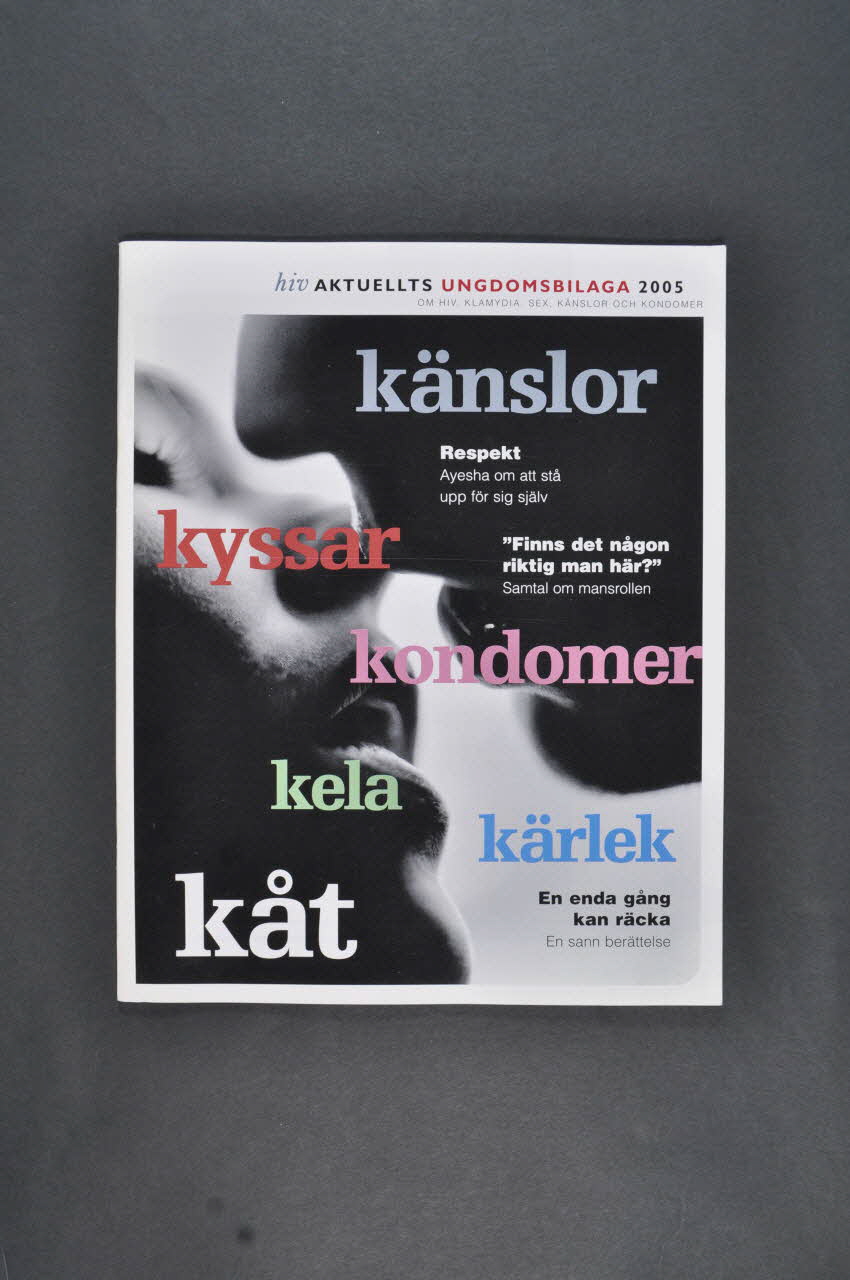 Statens Folkhälsoinstitut revue "HIVAktuellt", 2005, "Känslor..." Suède 2005 2005.35.49 Photo Mucem