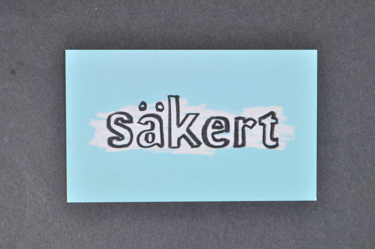 LAFA carte "Säkert" (safe ??) (traduire) Suède 2005 2005.35.51 Photo Mucem