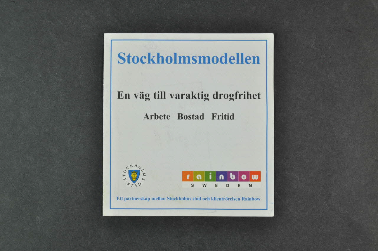 Dépliant "Stockholmsmodellen" (traduire) 2005.35.53 Photo Mucem