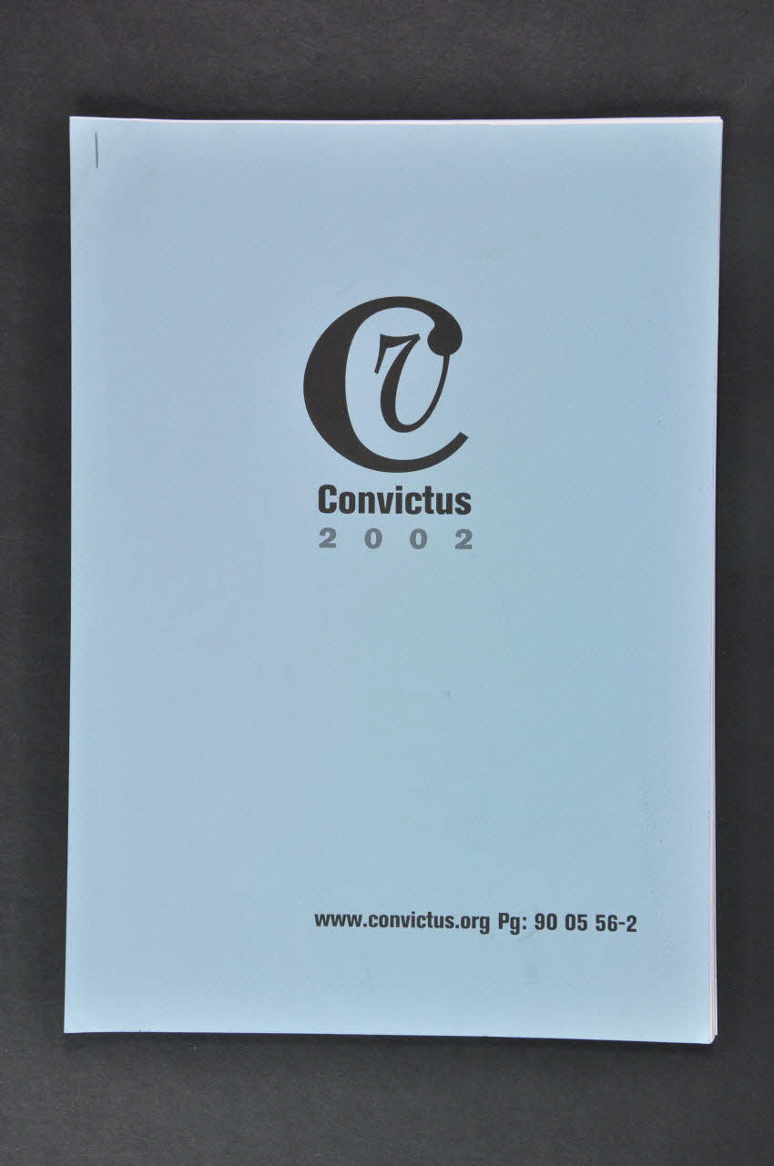 Convictus Rapport "Convictus 2002" Suède 2002 2005.36.1 Photo Mucem